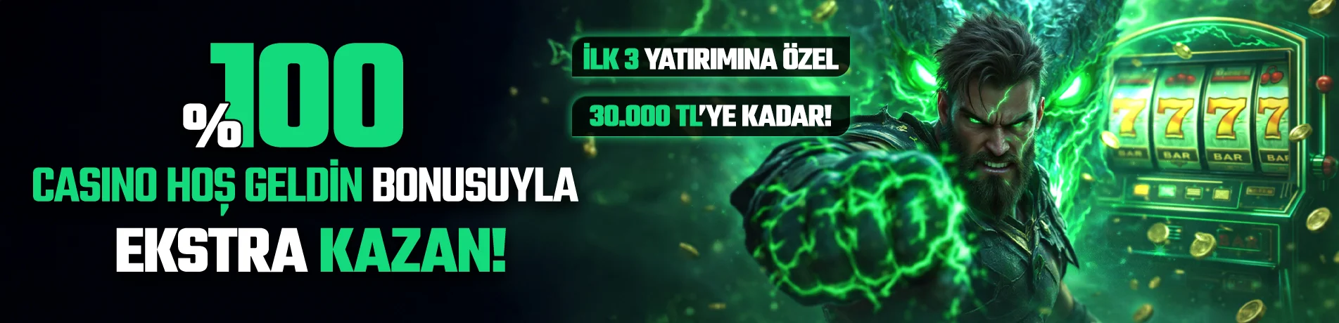 % 100 SLOT HOŞ GELDİN