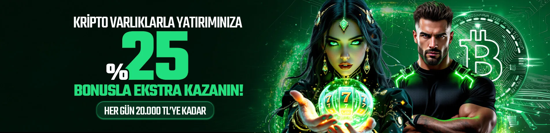 %25 KRİPTO YATIRIMLARA BONUS